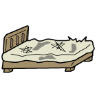 汚れたベッド